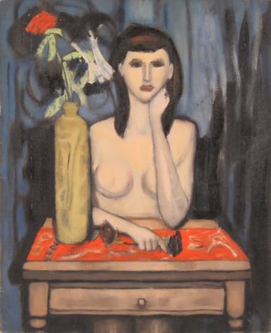 Arthur Pinajian Nude 1956 Oil on canvas