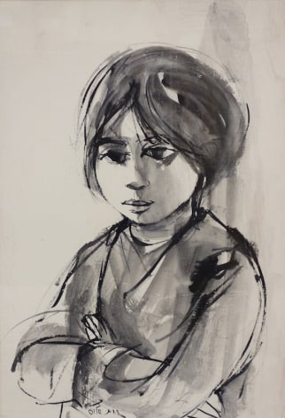 Ruth Schloss Israeli Portrait of a Girl