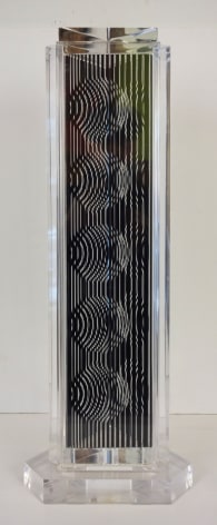 Victor Vasarely Hungarian/French Holld (Moire Tower) 1988