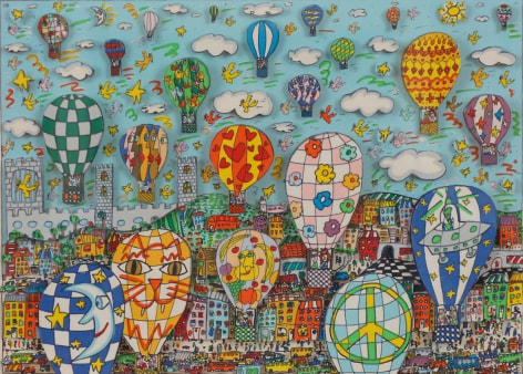 JAMES Rizzi UP, UP AND AWAY 1993 3D Signed