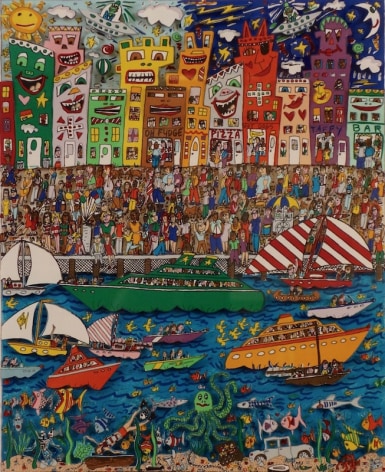 James Rizzi Living Near the Water 1993 3D