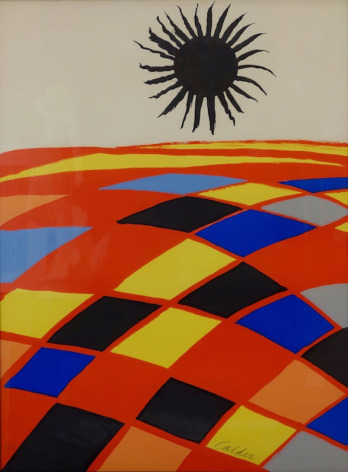 Alexander Calder Black Sun Soleil Noir Lithograph