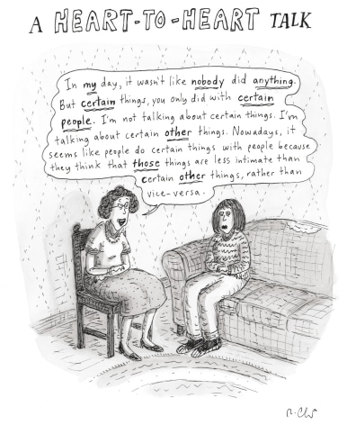 Roz Chast, A heart to heart talk, 2007