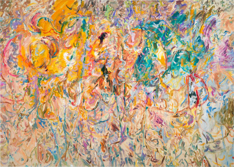 Larry Poons, Premonition and Gravity, 2014