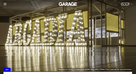 Ellen Harvey in Garage