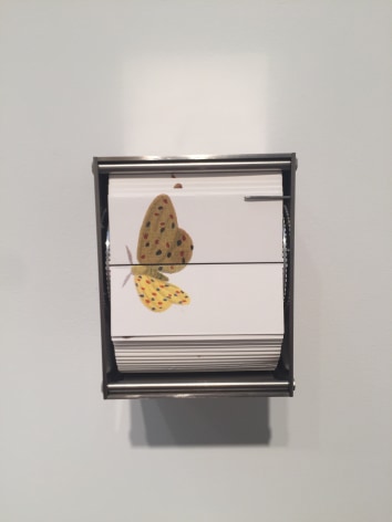Chasinglight,&nbsp;2015,&nbsp;color screen print, stainless steel motor &amp;amp; electronics, 5 x 4.25 x 3.75 in.