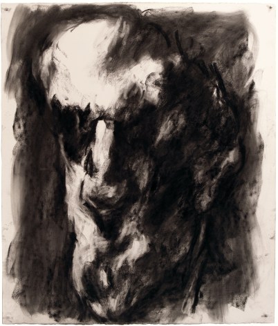 Musician, 1998, charcoal on paper, 42.25 x 36 in.