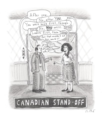 Roz Chast, Canadian Stand-off, published November 26, 2012