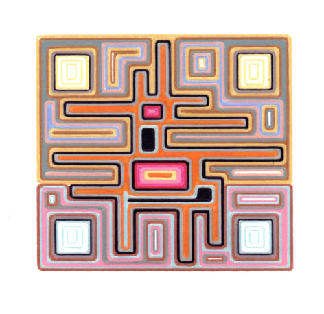 Warren Isensee,&nbsp;Untitled (290), 2012, colored pencil on paper,&nbsp;image: 3 x 3.5&#039;&#039; sheet: 6.5 x 7&#039;&#039;