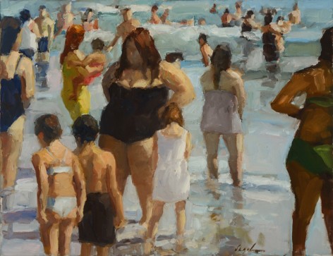 Richard Segalman, Coney Island Surf, 2010,&nbsp;oil on canvas, 20 x 26 inches