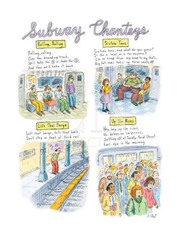 Roz Chast, Subway Chanteys, published March 13, 2009