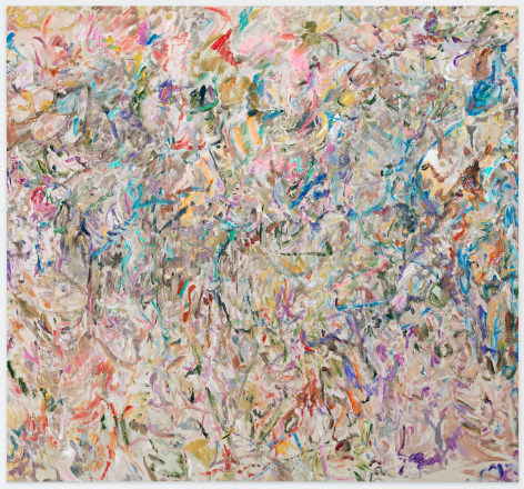 Larry Poons, Over the Hills, 2014, acrylic on canvas, 66 1/4 x 70 3/4 inches, 
