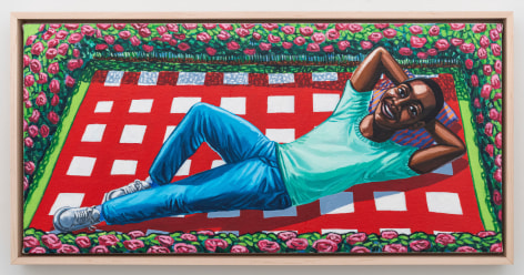 Lamar Peterson, A Blanket in Blooms, 2025