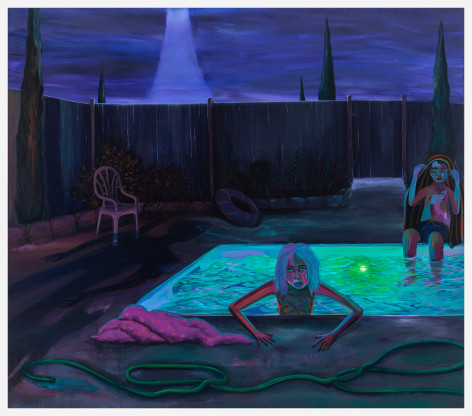 Danielle Roberts, Night Swim (Algae Pool), 2022