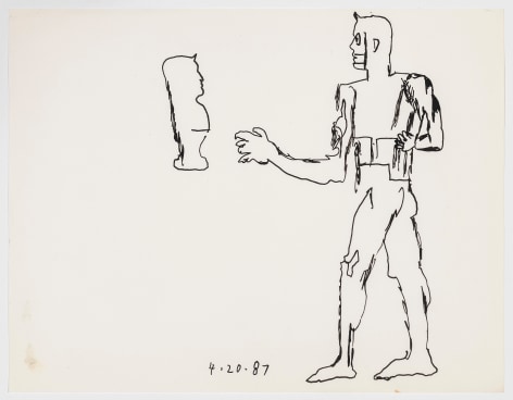 Gary&nbsp;Panter, Glyphic Figure, 1987