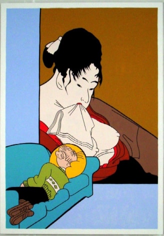 JOHN WESLEY&nbsp;, Utamaro Washing, Bumstead Sleeping,&nbsp;2003