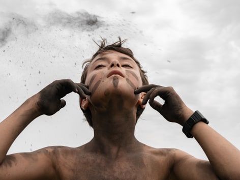 Lucas Foglia, Arturo with Ashes at a Nature Immersion Camp, Italy, 2021