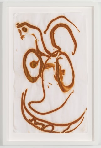 BRIAN BELOTT, Mustard Drawing (Face),&nbsp;2015