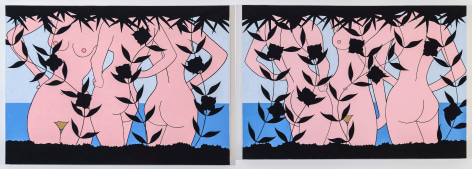 John Wesley, Seascape with Frieze of Girls,&nbsp;1985