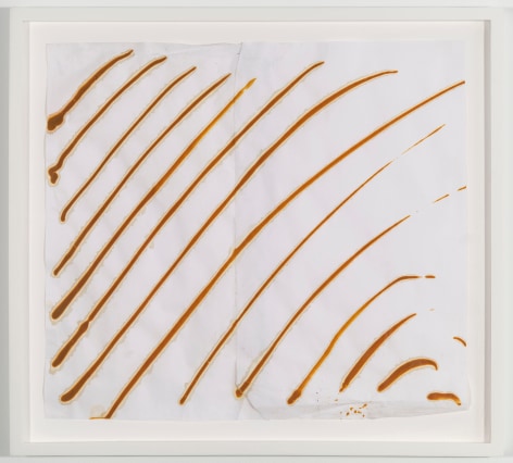 BRIAN BELOTT, Mustard Drawing (Stripes),&nbsp;2015