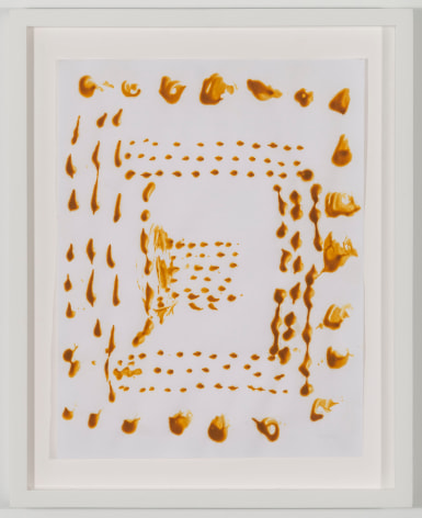 BRIAN BELOTT, Mustard Drawing (Dots),&nbsp;2015