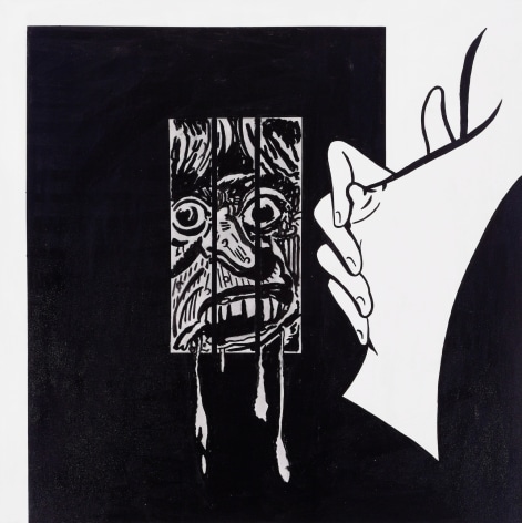 His Stutttttering Got Worse,&nbsp;2014, Acrylic on canvas