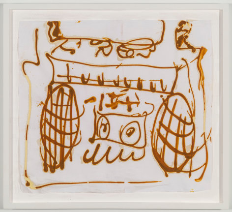 BRIAN BELOTT, Mustard Drawing (Boombox),&nbsp;2015