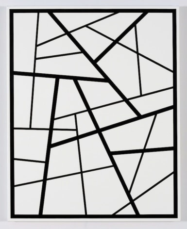 Cary Smith, Straight Lines #25&nbsp;(black), 2016