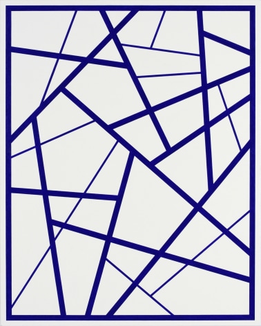 CARY SMITH, Straight Lines #5 (dark blue),&nbsp;2015