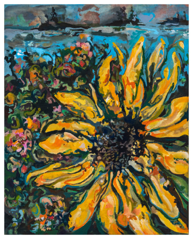 Maria Calandra, Stonington Sunflower at Sunrise, 2024