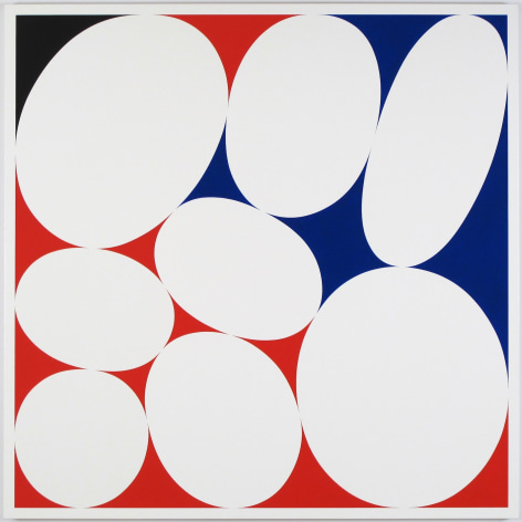 CARY SMITH, Ovals #21 (red-blue-black),&nbsp;2015