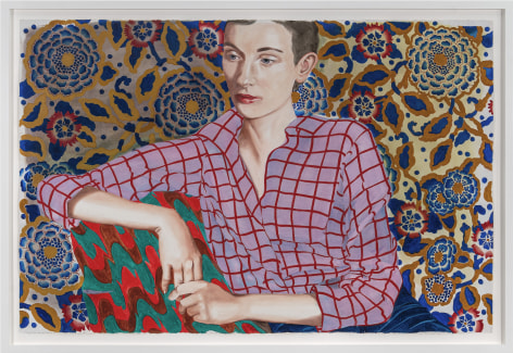 Jocelyn Hobbie, Vines &amp;amp; Windowpane Shirt, 2022