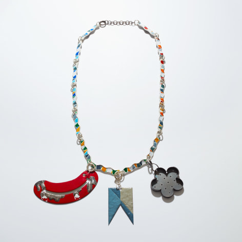 Aaron Decker, enamel, necklace, jewelry, American