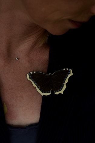 Jutta Klingebiel enamel butterfly brooch