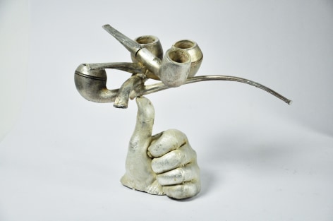 Gerd Rothmann, silver, pipes, hand