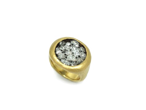 TAP by Todd Pownell, diamonds, gold ring