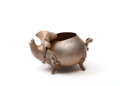 Pig Vessel, silver, teapot, David Bielander