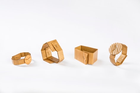 David Bielander Delicately Crafts Cardboard Looking Bracelets...