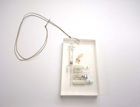 Ted Noten, Dutch Design, older works, necklace, acrylic, syringe