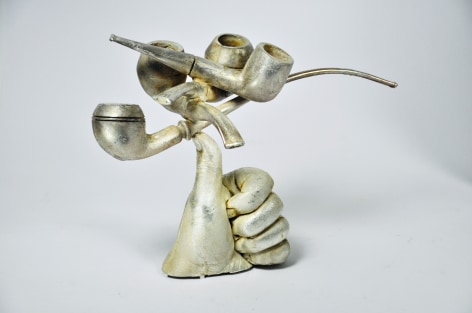 Gerd Rothmann, silver, pipes, hand