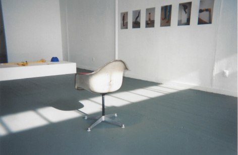 Installation view with chair