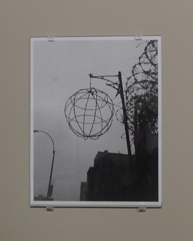 Photo of barbed wire sphere