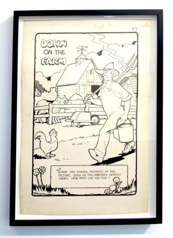 Closeup of George Carlson comic
