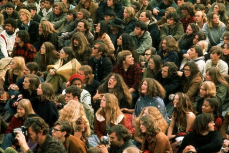photo of 1960s music crowd