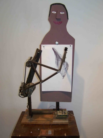 Johanson painted figure mounted on Spelletich metal frame