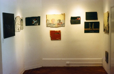 Gallery view of Johanson and Hewicker works on found board