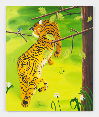 'A Lost Tiger,'&nbsp;2016  Oil on linen  72 x 60 inches