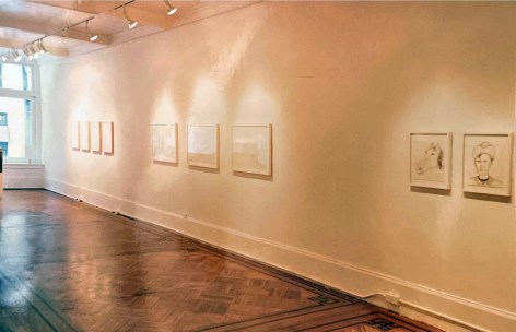 installation view of drawings