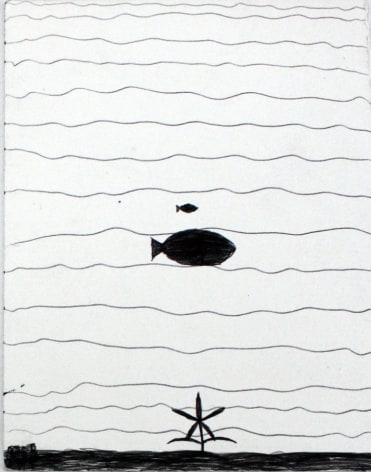 Individual view of James Miles' 'Untitled III (Two Fish)'