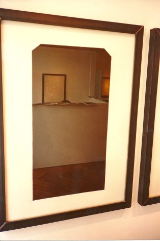 Photo of artist exhibition, framed inside artist exhibition